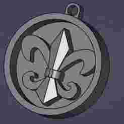 Fleur de Lys Keychain