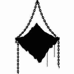 floating mountain held up by chains 1 - 2D/3D Wall Art STL+SVG For CNC Router, Plasma, Waterjet, Laser & 3D Printer