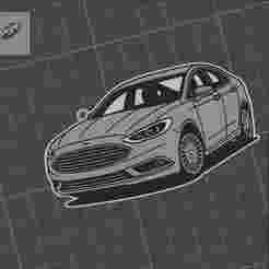 Ford Fusion keychain : Keychain