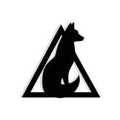 fox sitting inside a triangle 2 - 2D/3D Wall Art STL+SVG For CNC Router, Plasma, Waterjet, Laser & 3D Printer