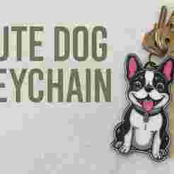 French bulldog key ring