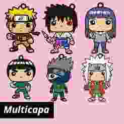 Funko x Naruto Keychains Pack (6 Keychains)