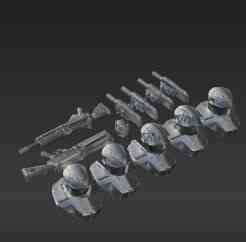 Futuristic Armor Upgrade Pack - Sci-Fi Exosuit Conversion Bits