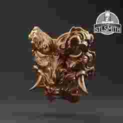 Galeguard Beast Mask Black Myth Wukong Life Size Prop STL