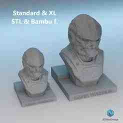 Gama Warrior Bust + Base – Cosmic Warriors Collection (Standard + XL)