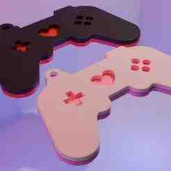 Gamer Necklace for Couples - Controller with Heart