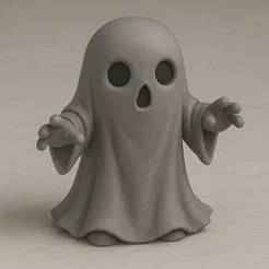 Ghost Halloween Mini Figure - 3D Printable Action Figure Toy