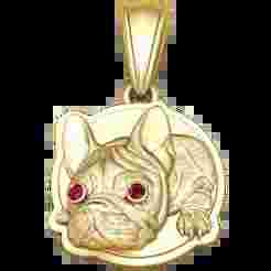 Gold Bulldog Pendant