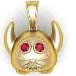 Gold Monster Pendant – 3D Printable Model