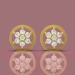 Gold Tops Earring - 0020