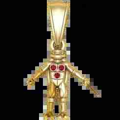 Golden Ninja Turtle Pendant