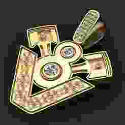 GOLDEN V SHAPE PENDANT