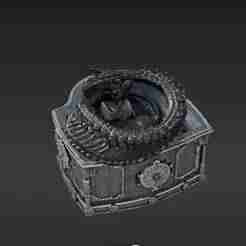 Guardian Dragon Heart Jewelry Box - Fantasy Trinket Holder