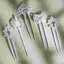 Hair Pins and Sticks, 3d Stl Print Hair Accessories, Resin Hair Stick Models, Digital Hair Comb Files, Instant Download