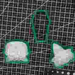 Halloween cookie cutters Vampire, witch and coffin.