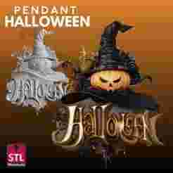 Halloween Medallion STL – Decorative 3D Model
