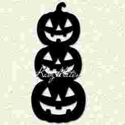 Halloween Pumpkin Totem Wall Art Home Decor