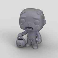 Halloween Zombie - Halloween Figurine - Spooky Mini Toy