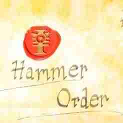 HAMMER ORDER WAX SEAL STAMP WAX SEAL STAMP FOR GRIMDARK COSPLAY/RPG