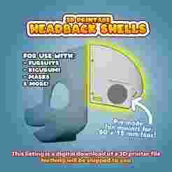 Head Back Shells for Fursuit, Kigurumi, Masks, Cosplay, etc.