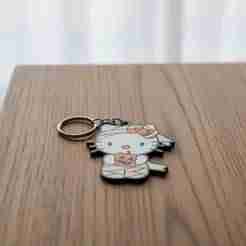 🎃 Hello Kitty Halloween Mummy Keychain & Magnet Set – Spooky Cute for Your Everyday!