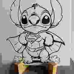 Hueforge Stitch Superman without AMS