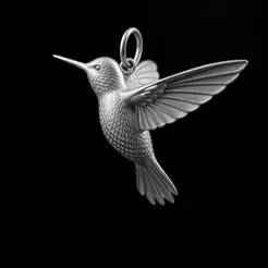 Hummingbird Pendant Sculpture