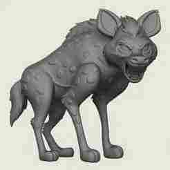 Hyena Print Ready 3D Model