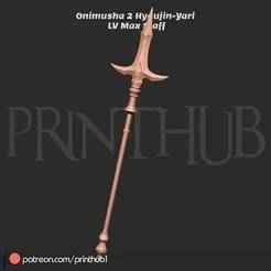 Hyoujin-Yari Level Max – Onimusha 2 Ice Spear – 3D Printable Staff STL