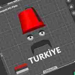 Idealist Turkish Mustache 3D Wall Art – CCC Ülkücü Bozkurt Cultural Decorative STL Model