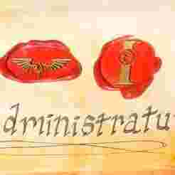 IMPERIAL BUREAUCRACY WAX SEAL STAMP FOR GRIMDARK COSPLAY/RPG