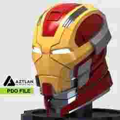 Iron Man Mark 17 Helmet - Pepakura