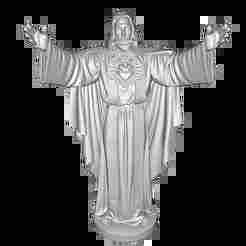 Jesus Christ – Sacred Heart Statue (Open Arms) – Printable STL