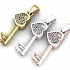 Key to My Heart Trio Pendant