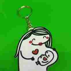 keychain - flork - mom - mother - baby