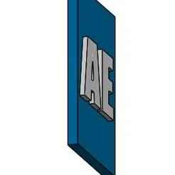 Keychain Car Plate Country AE