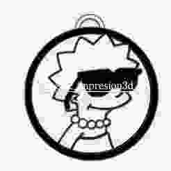 KEYCHAIN LISA SIMPSON