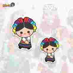 KEYCHAIN PIN CHINA POBLANA MEXICO