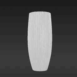 Large Minimalist Floor Vase - Ribbed Cylindrical Design