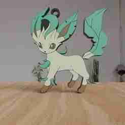 Leafeon- 2D Keychain