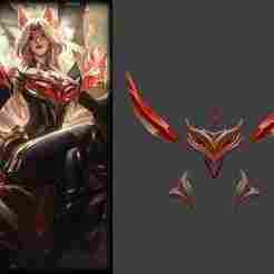 League of Legends - Ahri Immortalized Legend Accessories - Cosplay Prop - STL 3D Print Files