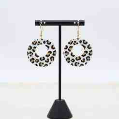 leopard earrings
