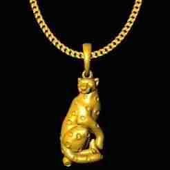 Leopard pendant charm