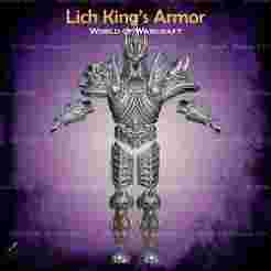 Lich King Armor Cosplay World Of Warcraft - STL File 3D print model