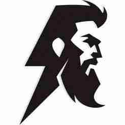 lightning bolt forming the silhouette of Zeus 1 - 2D/3D Wall Art STL+SVG For CNC Router, Plasma, Waterjet, Laser & 3D Printer