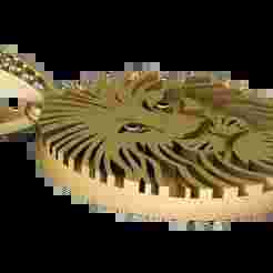 Lion Face Pendant |3D Printable  Model