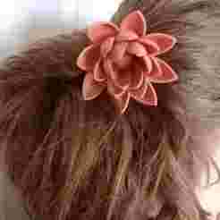 Lotus Flower Hair Pin w/ Water Lily Pad base | One piece, print in place STL File for 3D Printing | Wearable Art