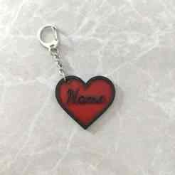 Love Keychain Changeable Name