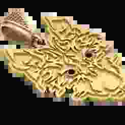 Lunar Spirit Gold Wolf Pendant