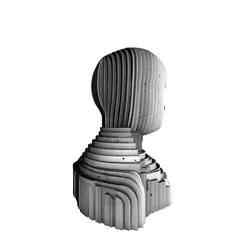 Man Shape in Slices 3D Print – Modern Showpiece Sculpture